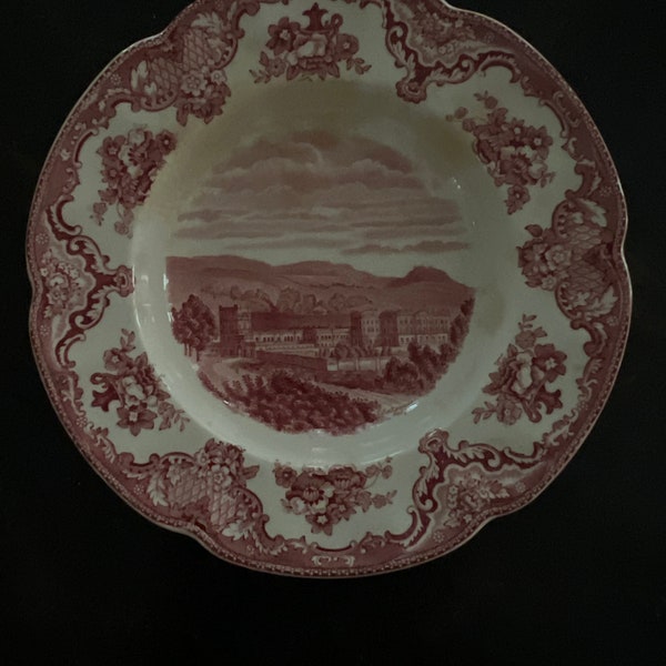 Johnson Brothers England Old Britain Castles Soup Bowl 8 Inch Chatsworth Castle 1792