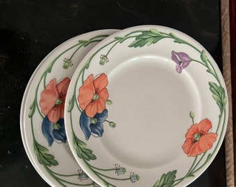 Villeroy And Boch Amapola Salad Plates Set Of 4