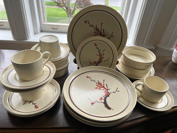 Cream colored dishes hotsell
