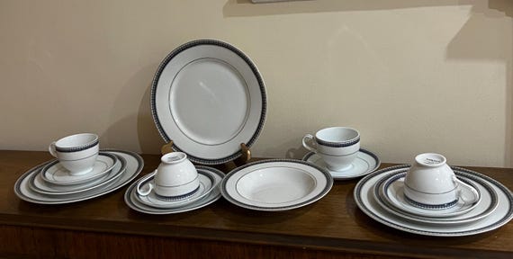 Mikasa Platinum Crown Cobalt Dinnerware Your Choice - Etsy