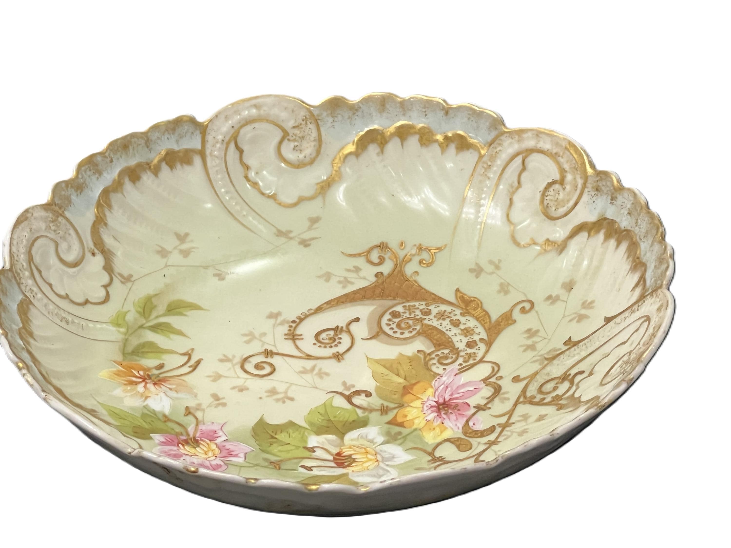 Klingenberg and Dwenger (AKCD) Limoges, France Hand Painted Gilded