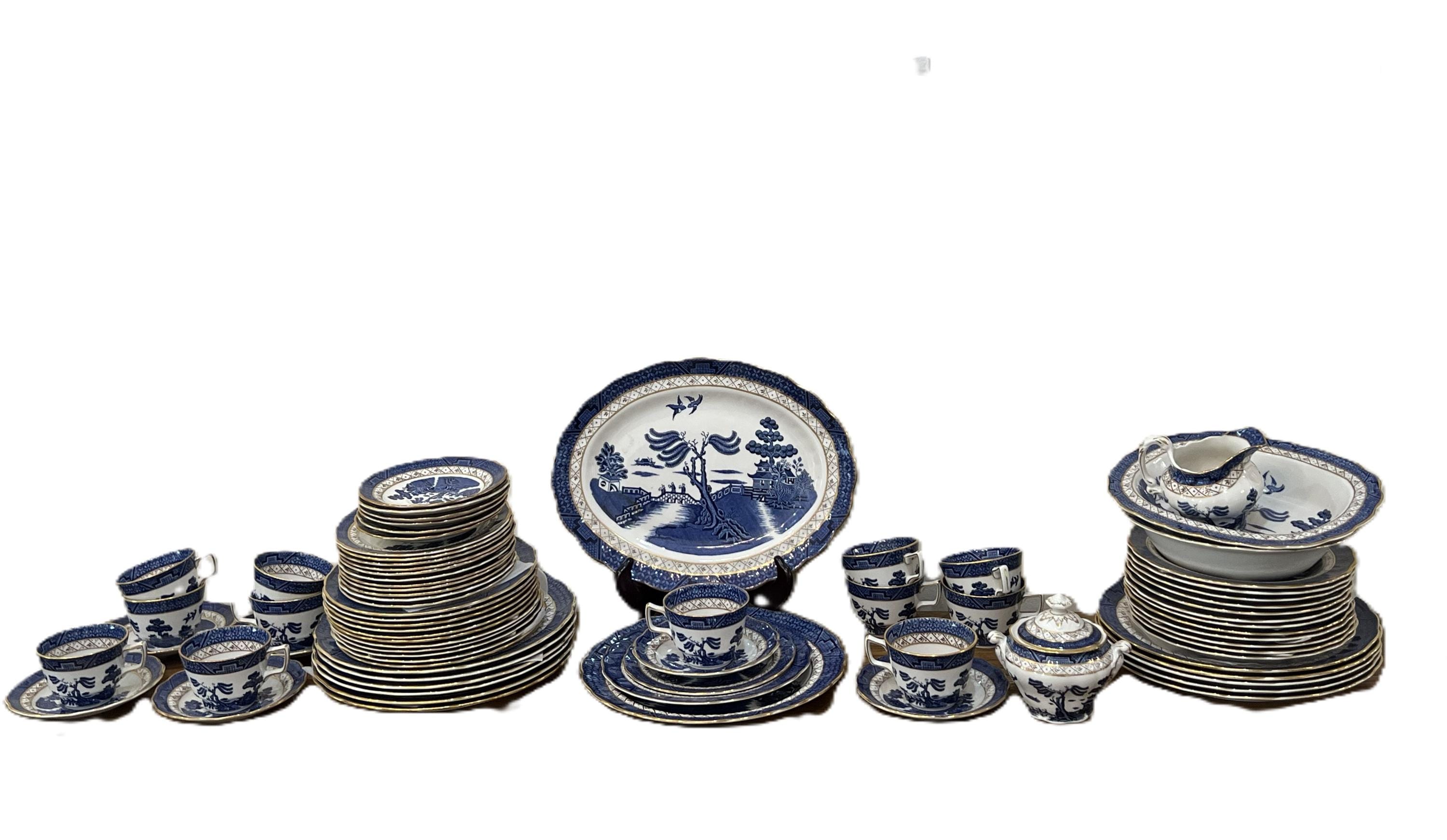 【美品】ロイヤルドルトン★BOOTHS Real Old Willow★大皿 Royal Doulton Booths Real Old Willow Dinnerware: England, 1981 - Etsy