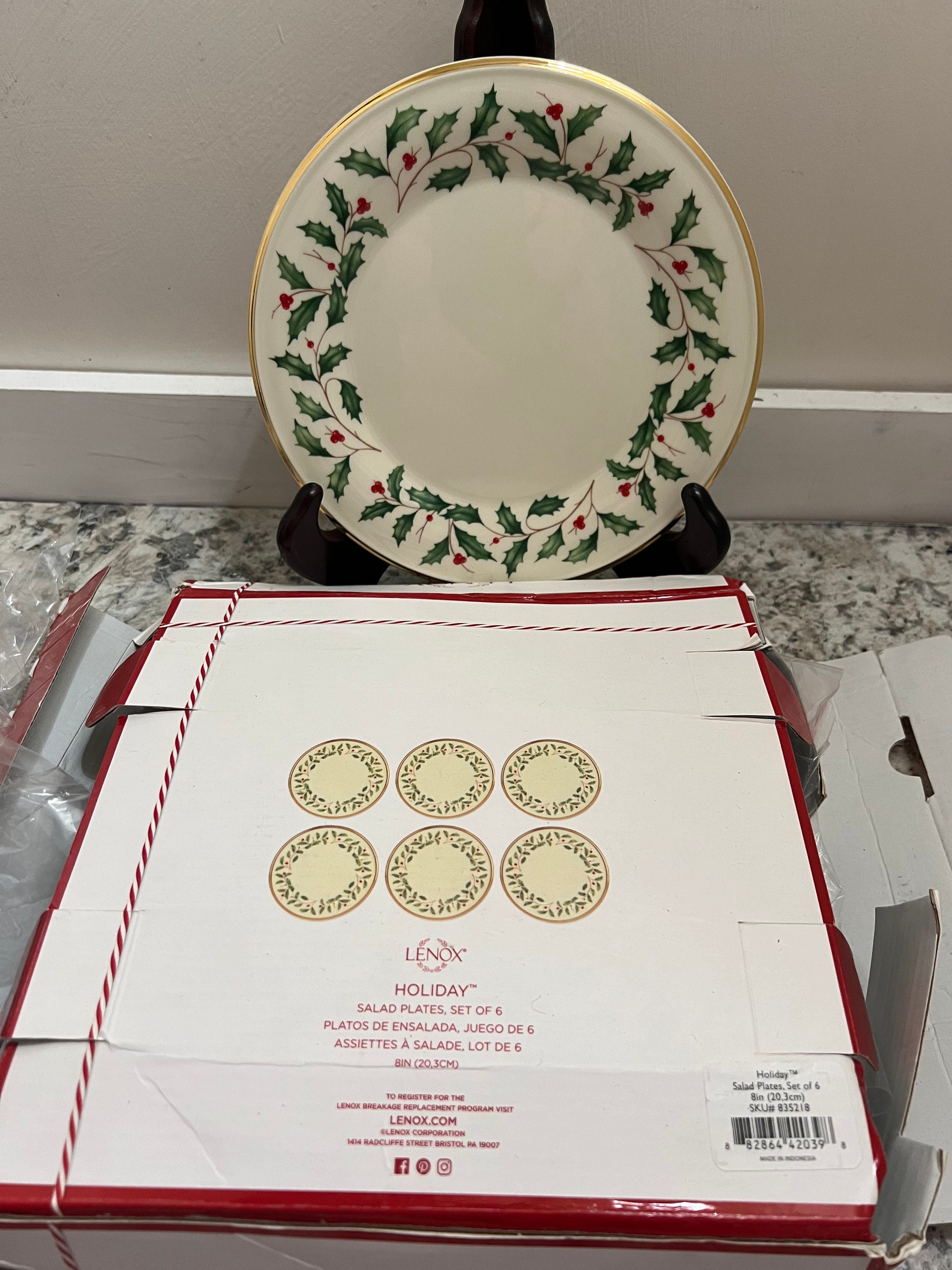 Holiday salad plates sales