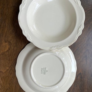 Homer Laughlin HLC Virginia Rose Set Of 2 Soup Bowls 9.25&quot;