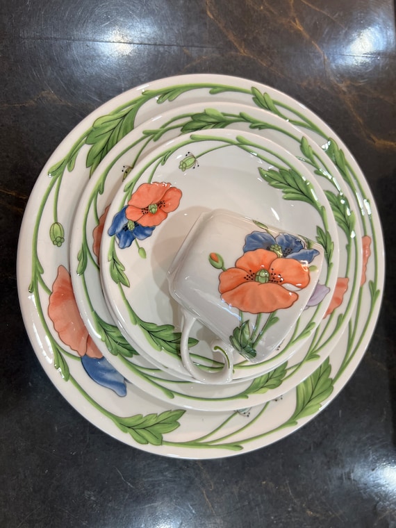 Villeroy & Boch Amapola 皿24.5cm 4枚セット Villeroy & Boch 1748 