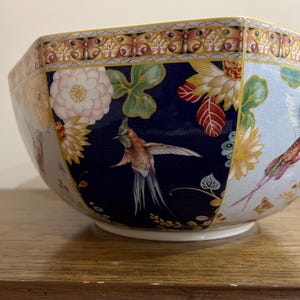 10" zomerfruitschaal Java by Spode exotische bloemen en vogels