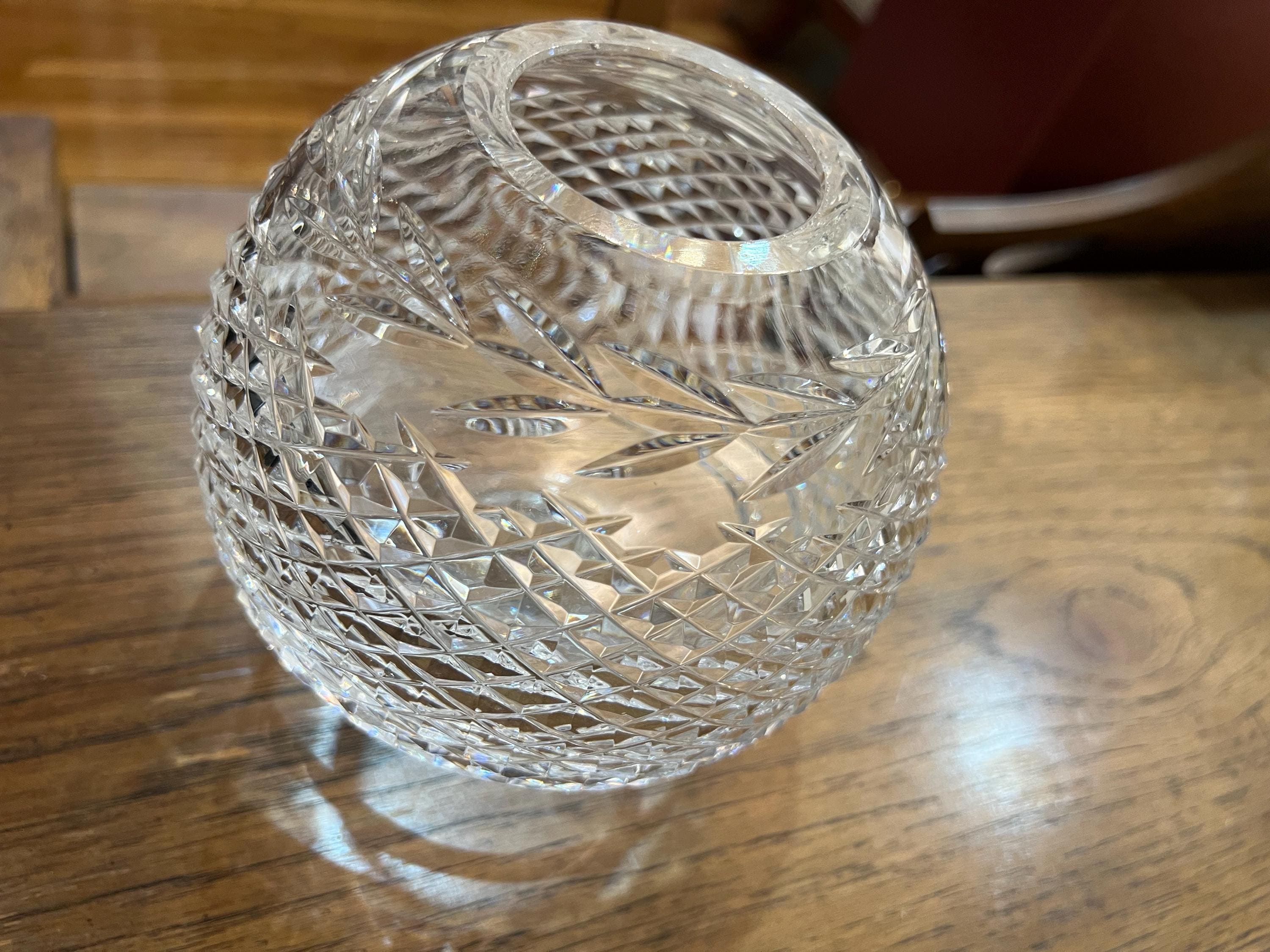 ウォーターフォードクリスタル グランドア ローズボウル 花瓶 5インチ