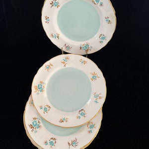 Royal Tuscan Fine Bone China Set of 4 Salad Dessert Plates Made In England
