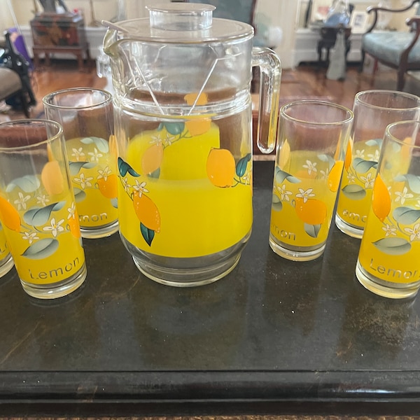 Lemonade Glasses Etsy