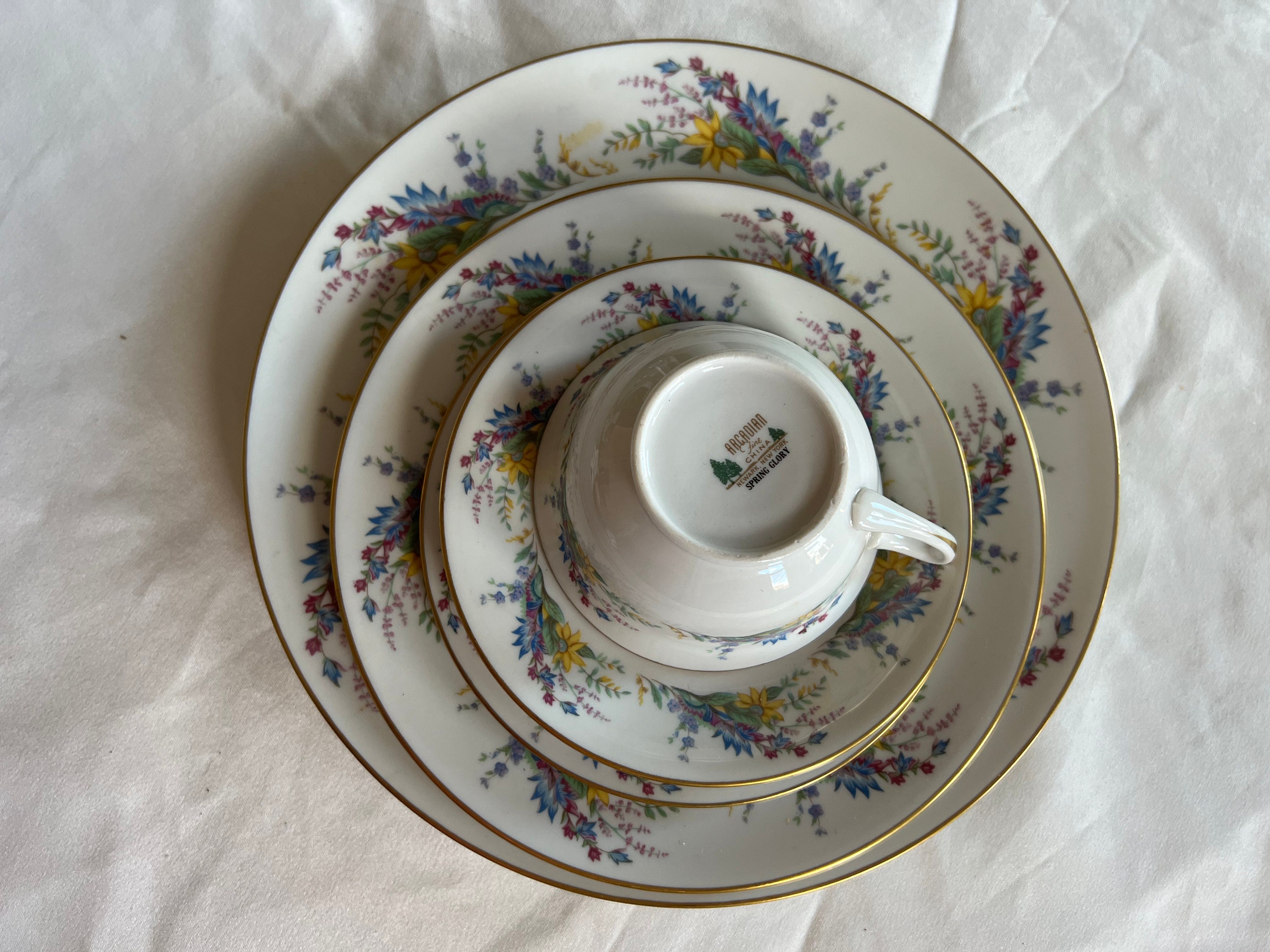 Arcadian Fine China - Etsy