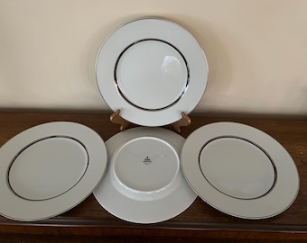 Mikasa HOCHZEITSRING Speiseteller Narumi Japan Set Mit 4 Unbenutzt