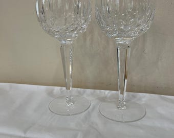 2 Kildare Pattern Hock Weingläser von Waterford Crystal