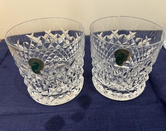 Zestaw 2 szklanek Waterford Crystal Alana, podwójne szklanki w stylu old-fashioned