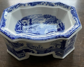 The Signature Collection Spode "Blue Italian"  2002 Limited Edition Small Dog Bowl 675 of 750 Unused