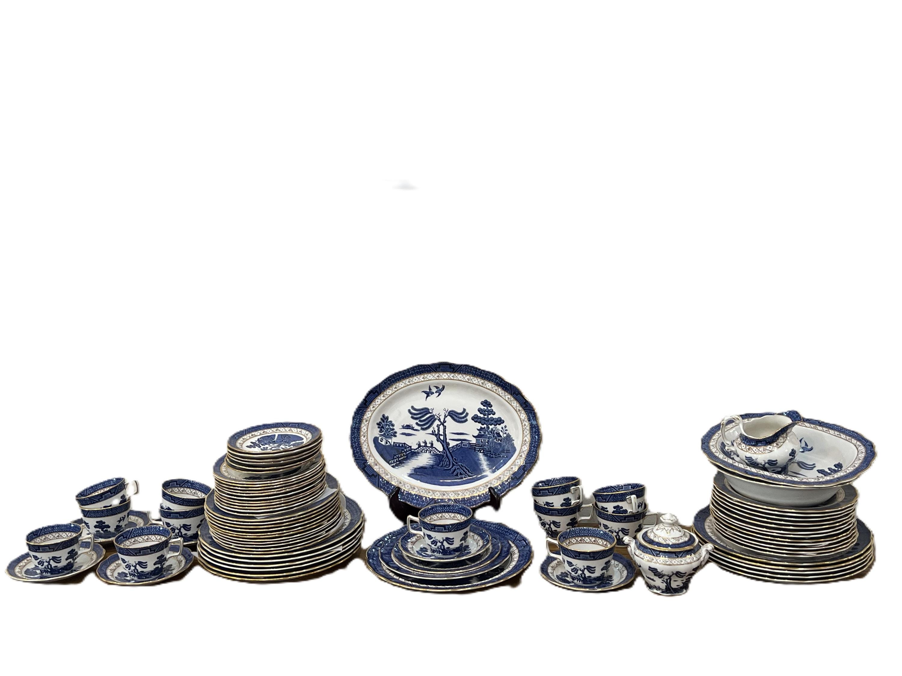 Royal Doulton Booths Real Old Willow Dinnerware: England, 1981 - Etsy