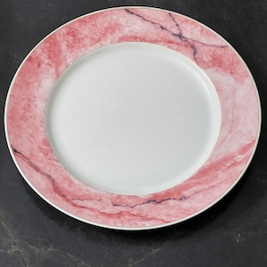 Mikasa Fine China Travertine Rose Dinner Plate Set of 4