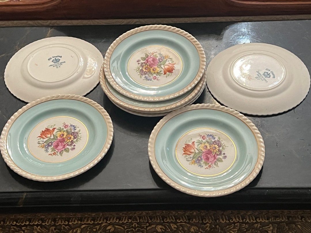 Yeovil by JOHNSON BROTHERS Old English Set of Eight Dessert Etsy