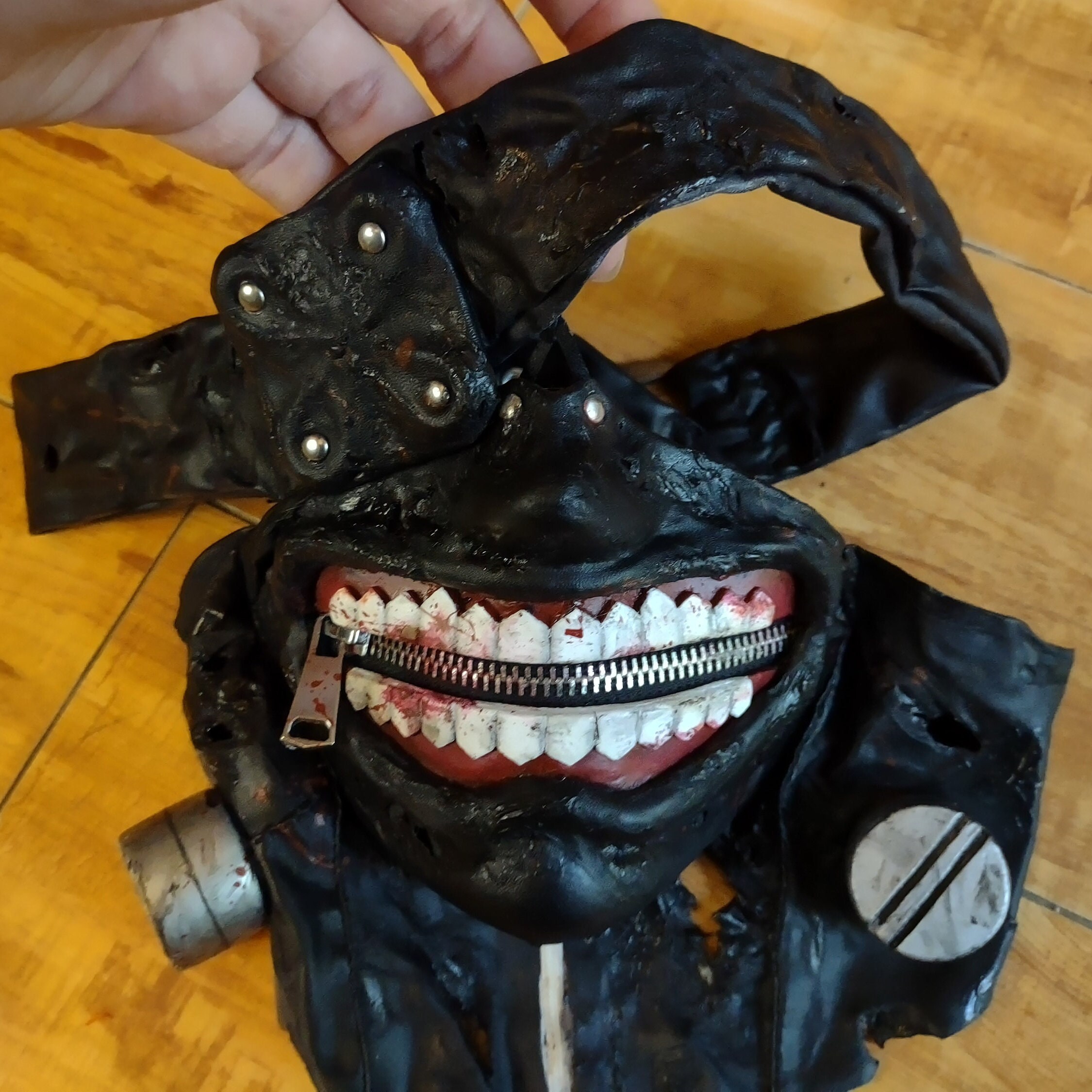 Burn Victim Full Face Latex Prosthetic "BURNY" created by DRK Studios