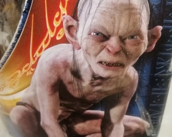 Vintage Lord Of the Rings LOTR Gollum talking figurines, original packaging, My Precious, Nice Hobbitses, Good Smeagol, BNIB, circa 2003 .