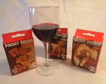 Vintage Steiff Teddy Bear Jigsaw Puzzle: 1980s Fink & Co. (54 Piece)