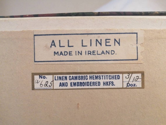 Vintage pictorial box of 3 embroidered Irish line… - image 5