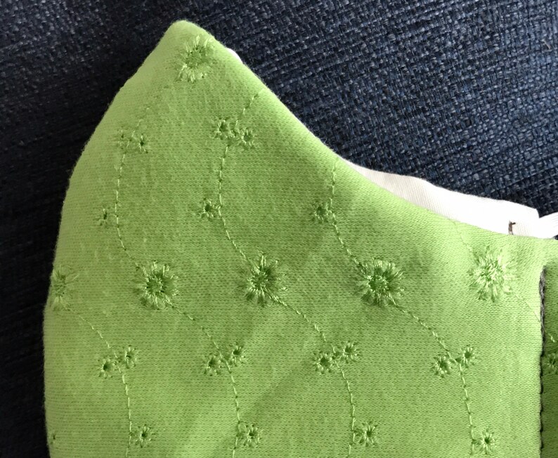 3 Layers USA MADE Cotton Embroidered Handmade Fabric Masks Etsy UK