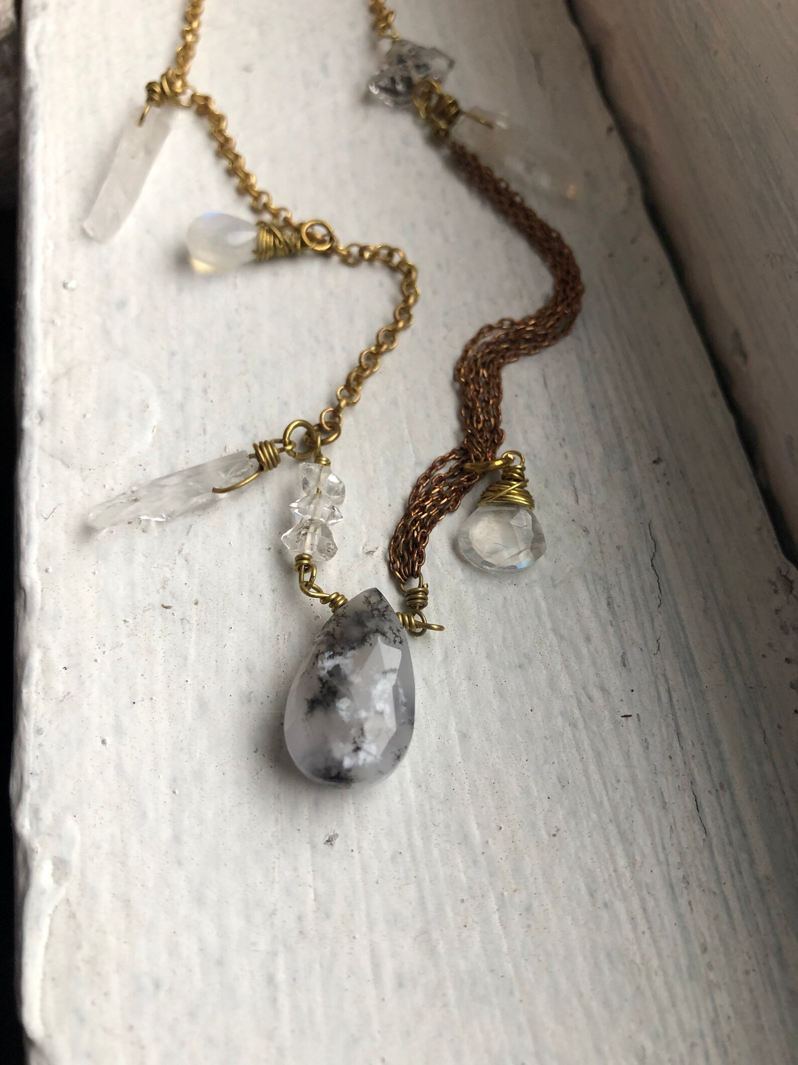 dendrite opal necklace dendrite opal necklace