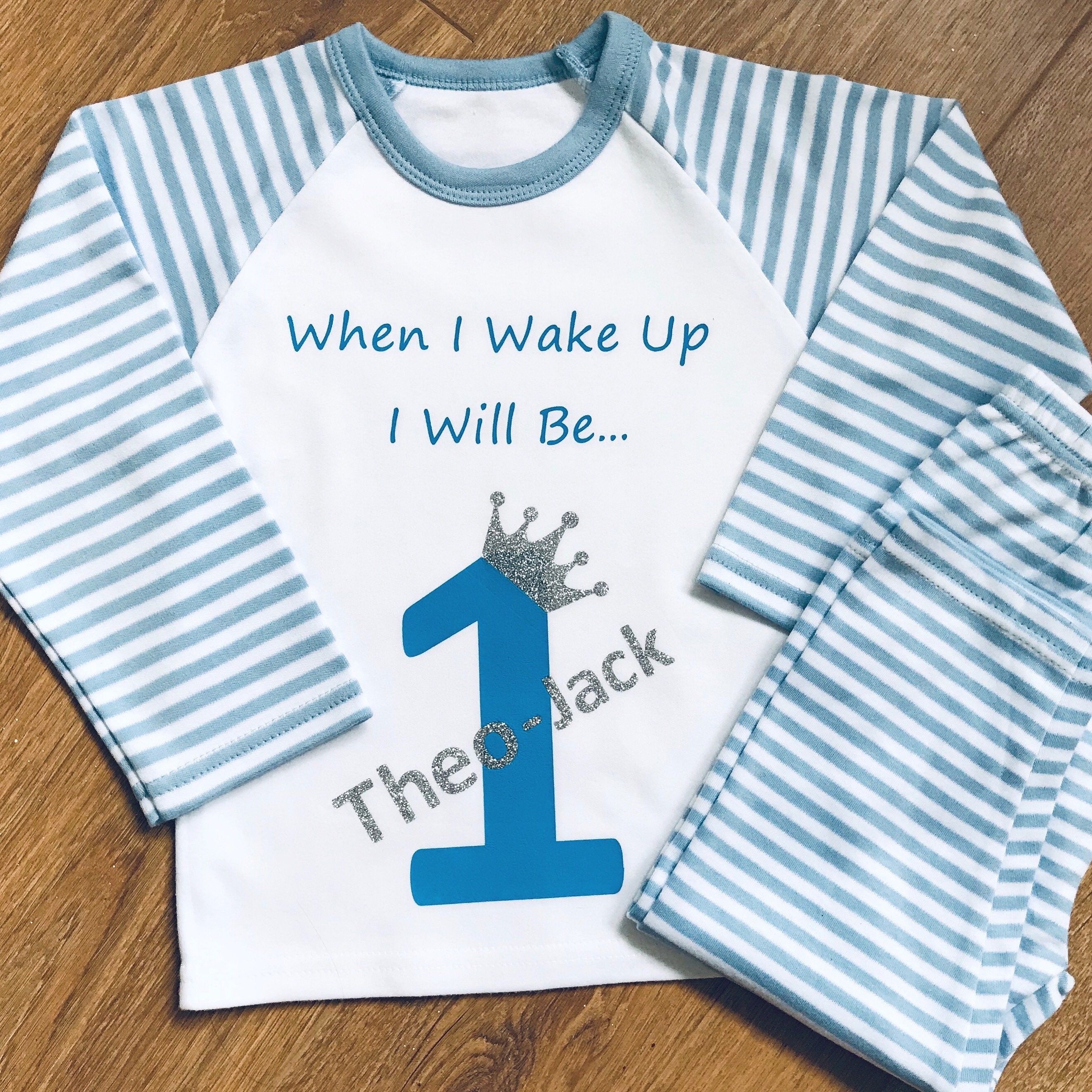 Personalised birthday pjs Personalised childrens clothes Etsy