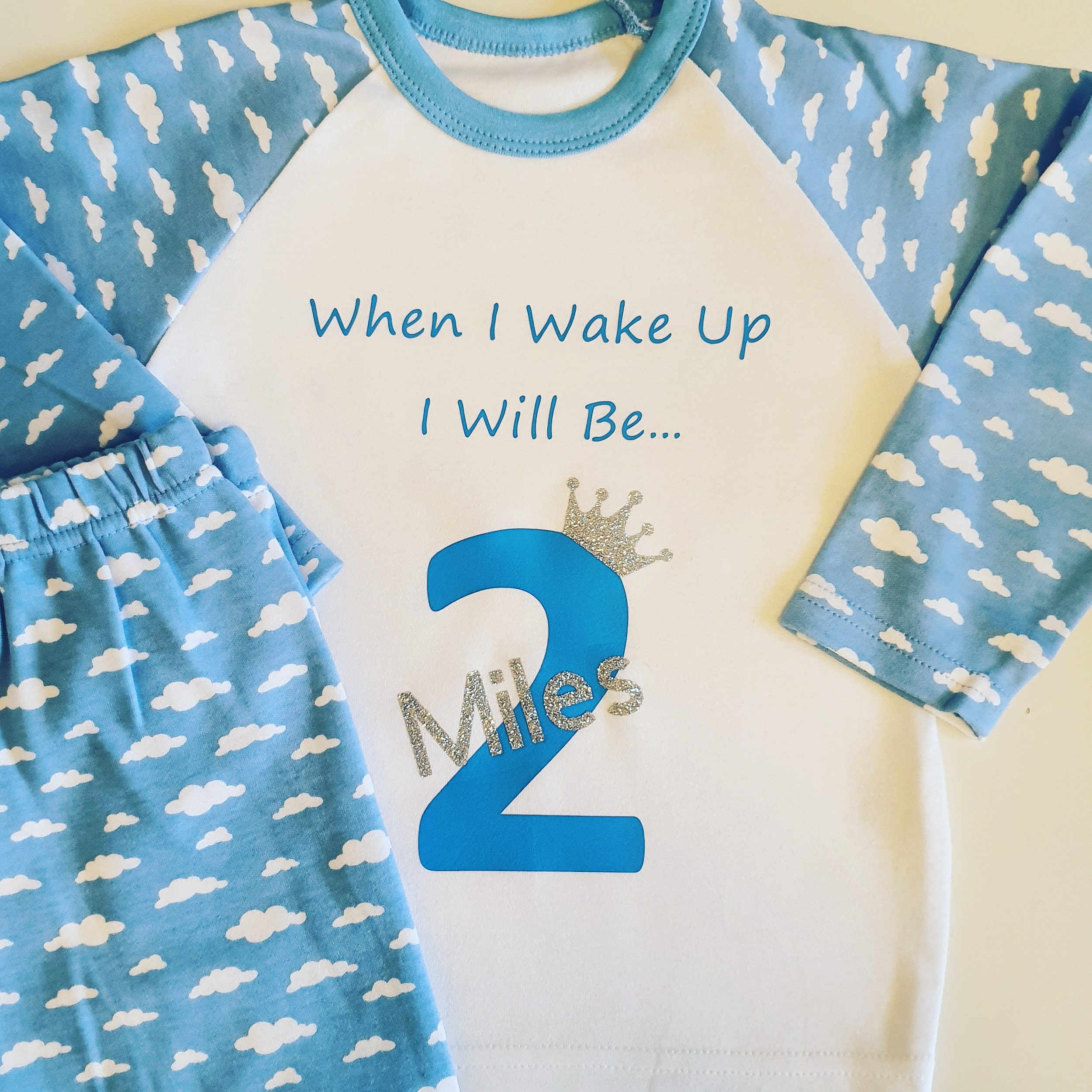 Personalised birthday pjs Personalised childrens clothes Etsy