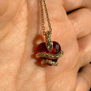 Ruby shop necklace etsy