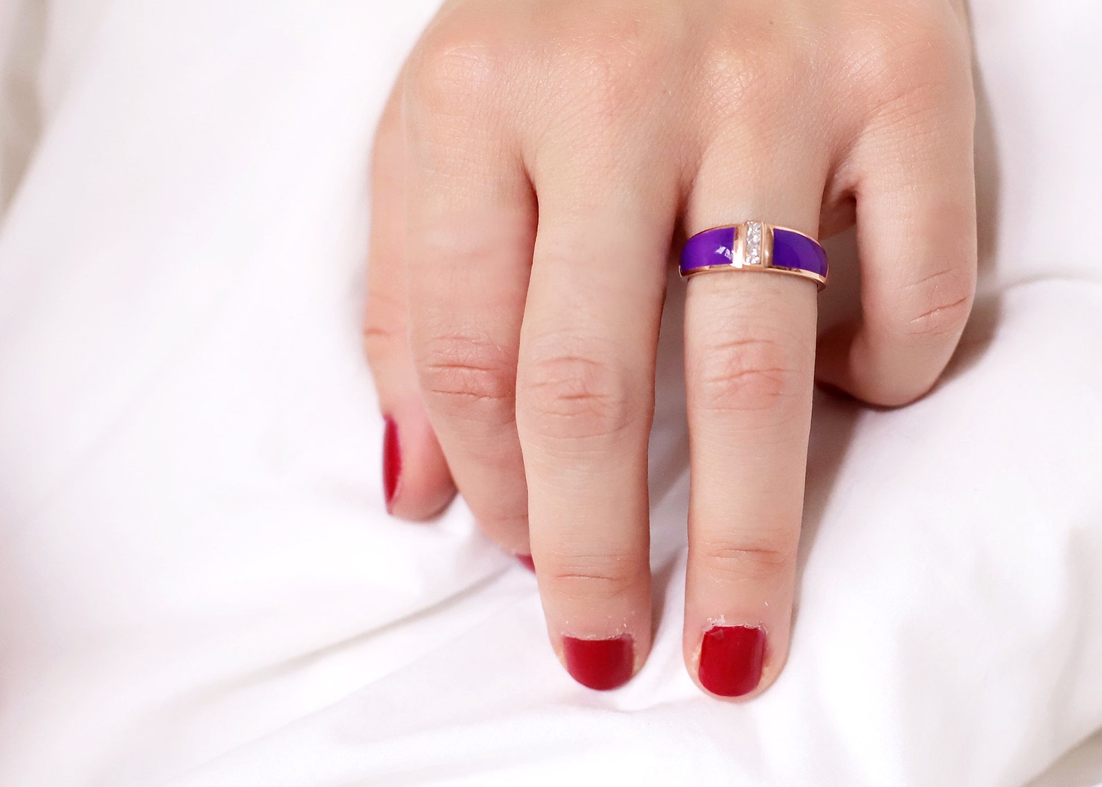 Colorful Enamel Ring Summer Ring Bestseller Ring Chunky Etsy