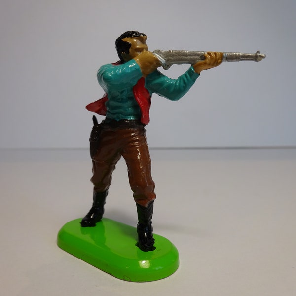 Britains Deetail Cowboy, fusil en joue (1971) Made in China