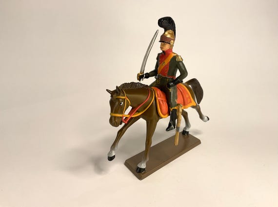 Soldat de plomb de collection 54 mm Miniature historique peinte Chevalier normand médiéval 2e moitié du 11e siècle - France