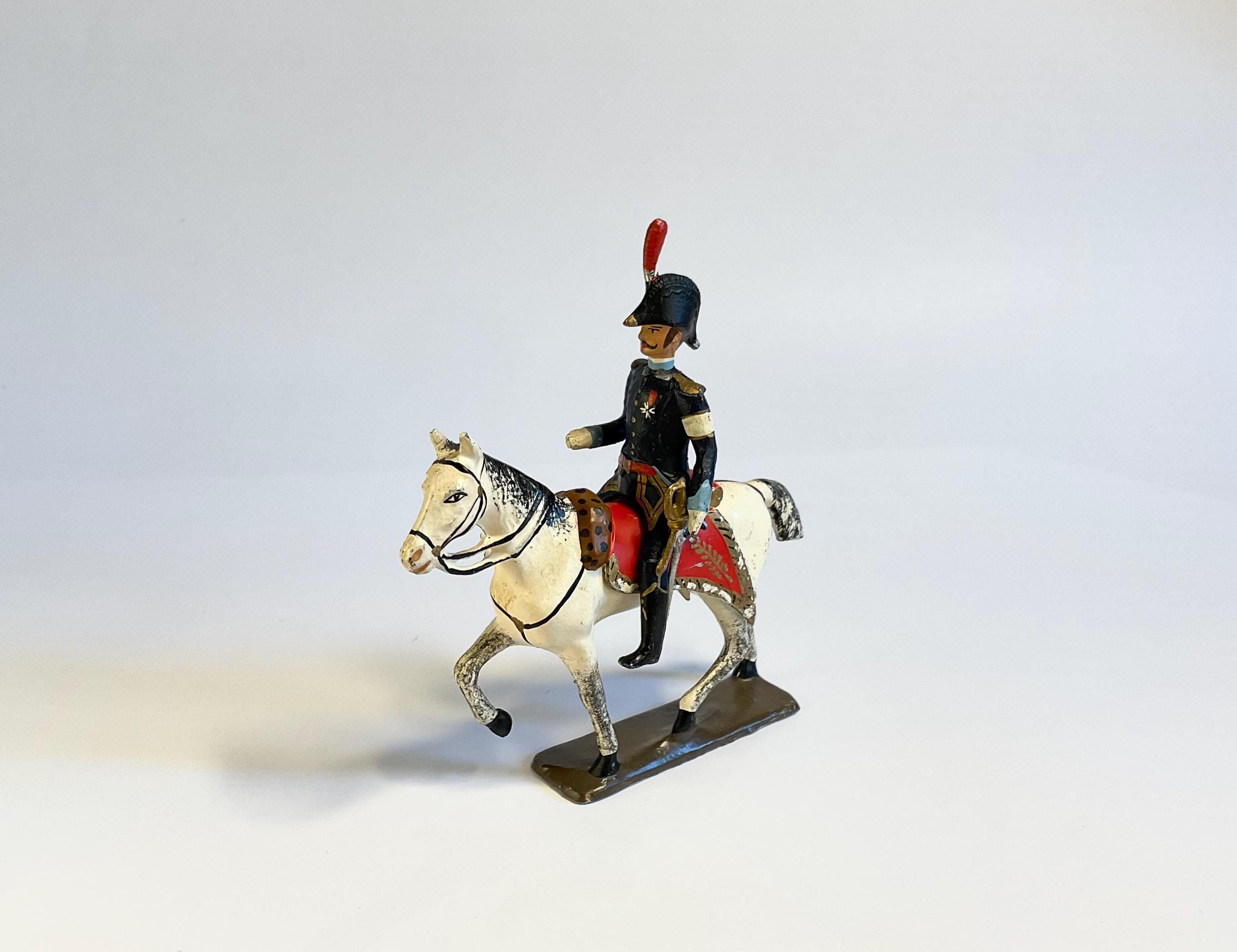 Figurine Ancienne CBG Mignot : Cavalier Gaulois Avec Hache, 54mm (plomb Peint)
