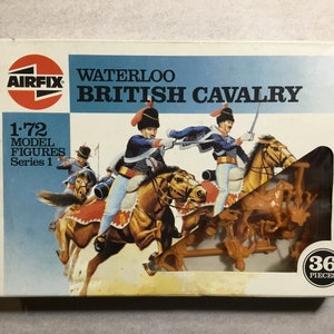 Airfix 1.72 Modelo Figuras &quot;Waterloo British Cavlry&quot; ref. 01743 (1987) Made in France