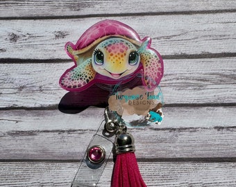 Sea Turtle Badge Reel