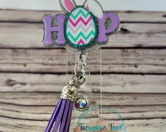 Easter Bunny Hop Badge Reel