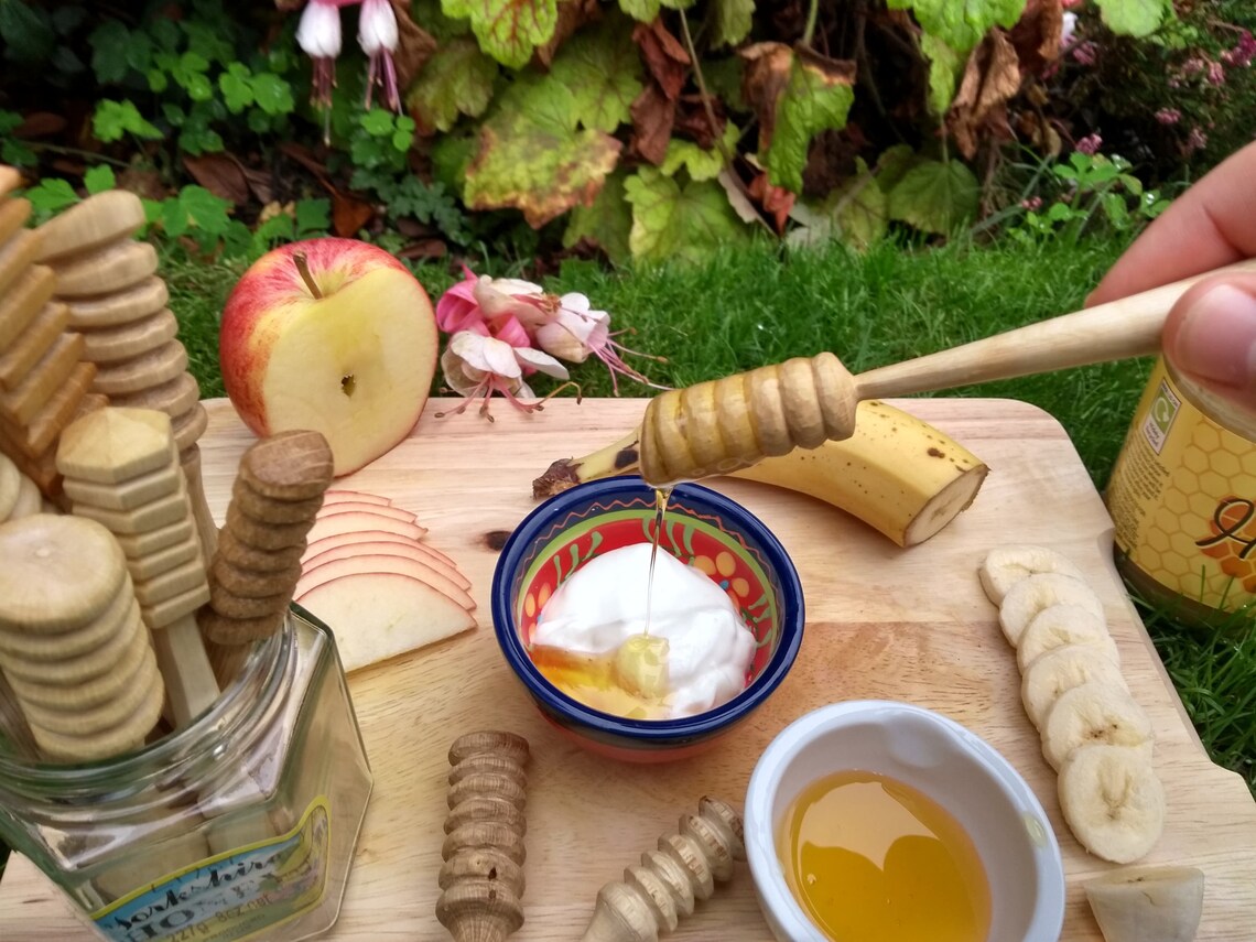 Hand Carved Rustic Honey Dipper Etsy
