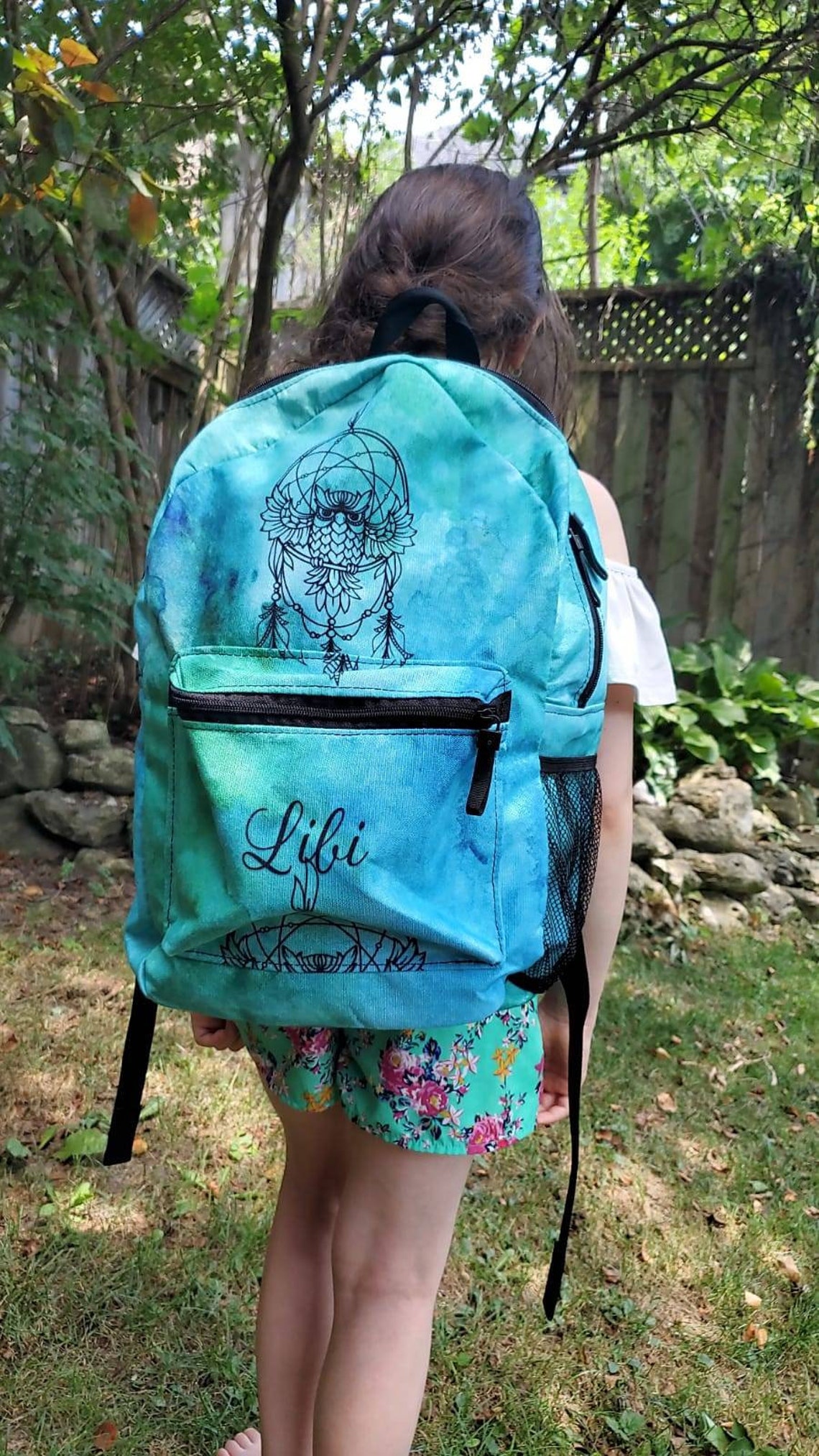 Personalized Kids Backpack//Preschool Fourth grade//Dream Etsy