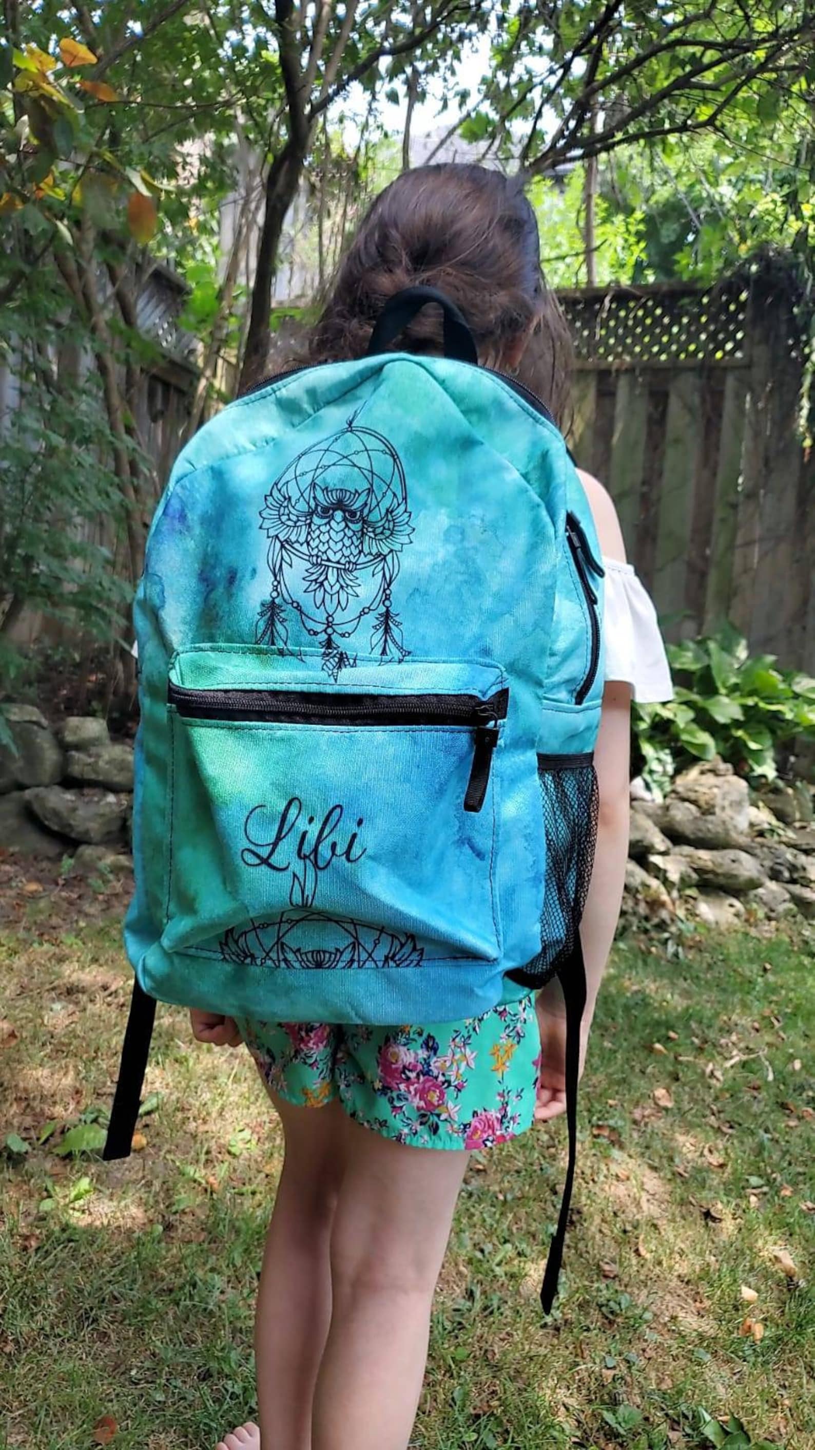 Personalized Kids Backpack//Preschool Fourth grade//Dream Etsy