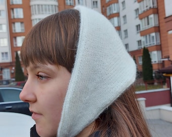 Patrón PDF Diadema tejida para mujer Bufanda de lana puntiaguda Tutorial Bandana tejida