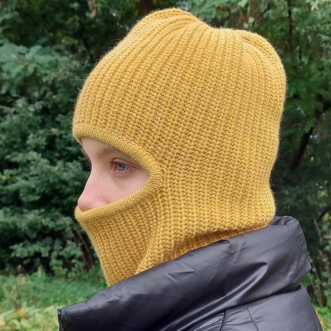 Knit Balaclava Ski Mask Wool Balaclava Hat Mask Balaclava Etsy