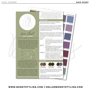 Cool Summer - Hair Chart [Seasonal Color Analysis]