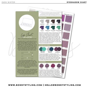 Dark Winter - Eye Product Chart [Seasonal Color Analysis]