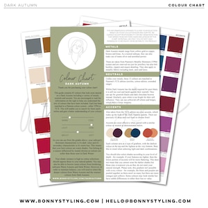 Dark Autumn - Colour Chart [Seasonal Color Analysis]