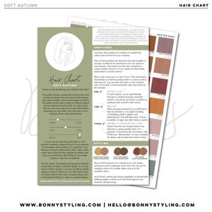 Soft Autumn - Hair Chart [Seasonal Color Analysis]