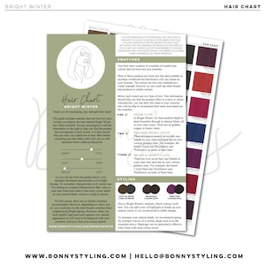Bright Winter - Hair Chart [Saisonale Farbmessung]