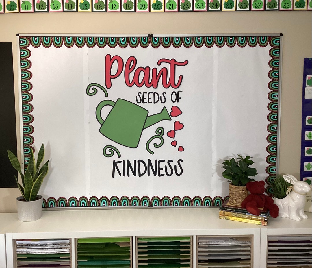 Plant Seeds of Kindness Bulletin Board, Premade, Teacher Kit