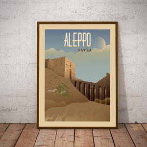 Aleppo Travel Poster  , Syria  Print