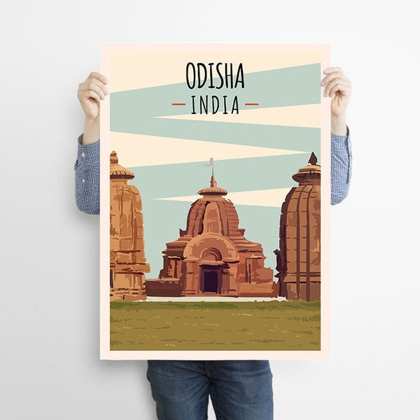 Odisha Travel Poster , India Print